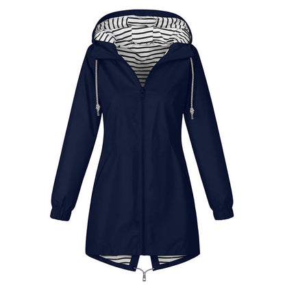 🌸 OFFRE LIMITÉE –50% ! ✨ Veste à capuche imperméable d'extérieur pour femme
