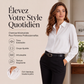🌸 OFFRE LIMITÉE –50% ! ✨ Chemise polyvalente pour femme en satin soyeux à manches longues