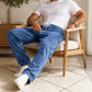 Jean droit ample pour homme