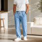 Jean droit ample pour homme