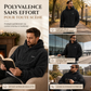 Sweat à capuche doublé polaire pour homme, motif jacquard, manches longues, style pull, pour tenues décontractées et activités en extérieur en hiver