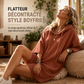 🌸 OFFRE LIMITÉE –50% ☁️ Sweat Oversize Femme – Coupe Boyfriend & Confort Décontracté