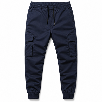 Pantalon cargo décontracté pour homme avec multiples poches et cordon de serrage