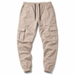Pantalon cargo décontracté pour homme avec multiples poches et cordon de serrage