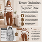 Ensemble sweat à rayures et pantalon de jogging pour femme
