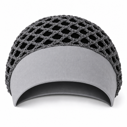 Bonnet à filet pour cheveux en maille élastique et respirant avec bande large, couvre-cheveux ajouré