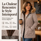 Parka à capuche doublée chaude pour femme