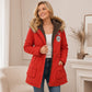 Parka à capuche doublée chaude pour femme