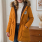 Parka à capuche doublée chaude pour femme