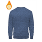 Sweat-shirt col ras du cou doublé polaire pour homme