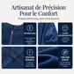 Pull en jean à manches longues et demi-zip pour femme