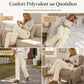Pantalons de détente décontractés pour femme doublés de flanelle chaude