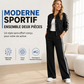 Ensemble de loungewear sportif rayé pour femme