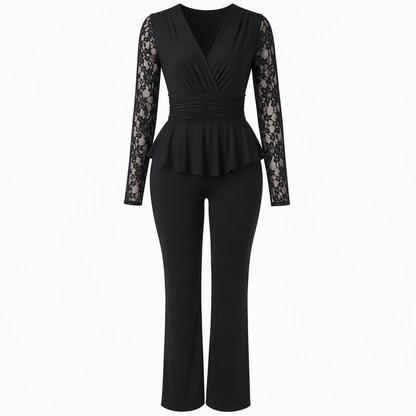 Ensemble pantalon deux pièces chic pour femme