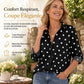 Blouse femme élégante et décontractée à manches longues et boutonnage